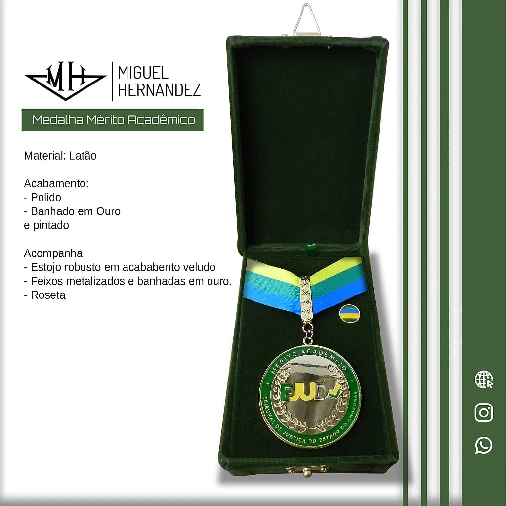 MEDALHA ACADÊMICO - EJUD — imagem 1