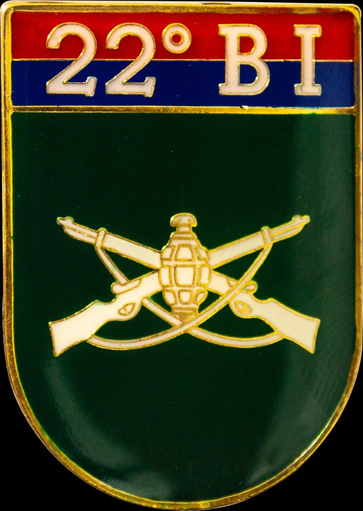 DISTINTIVO DE BOLSO - EB 22º BI — imagem 1