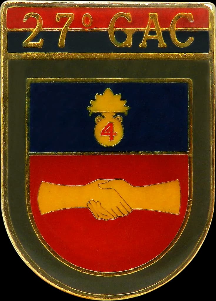 DISTINTIVO DE BOLSO - EB 27º GAC — imagem 1