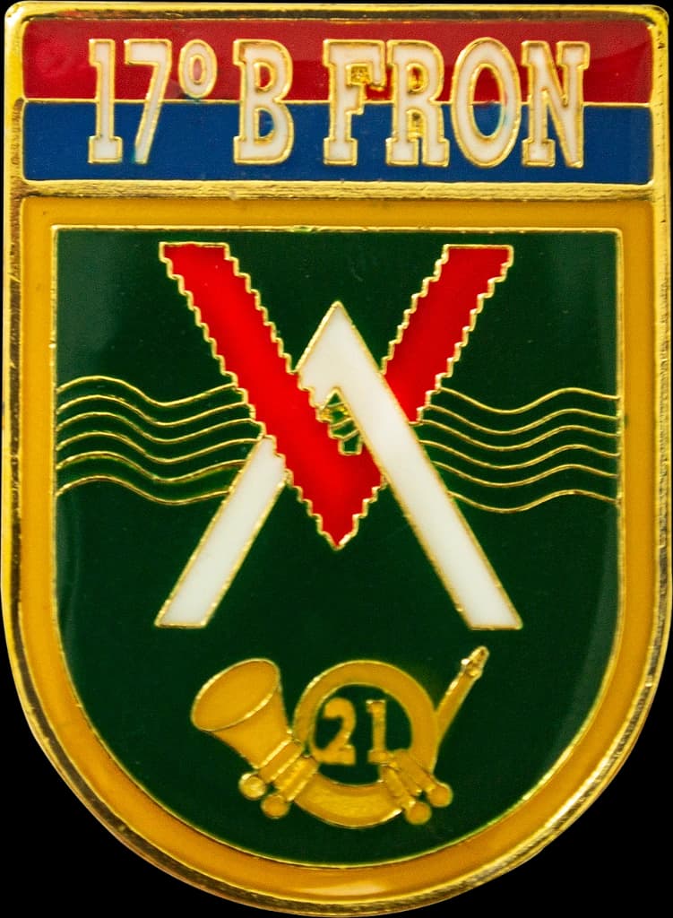 DISTINTIVO DE BOLSO - EB 17º B FRON — imagem 1