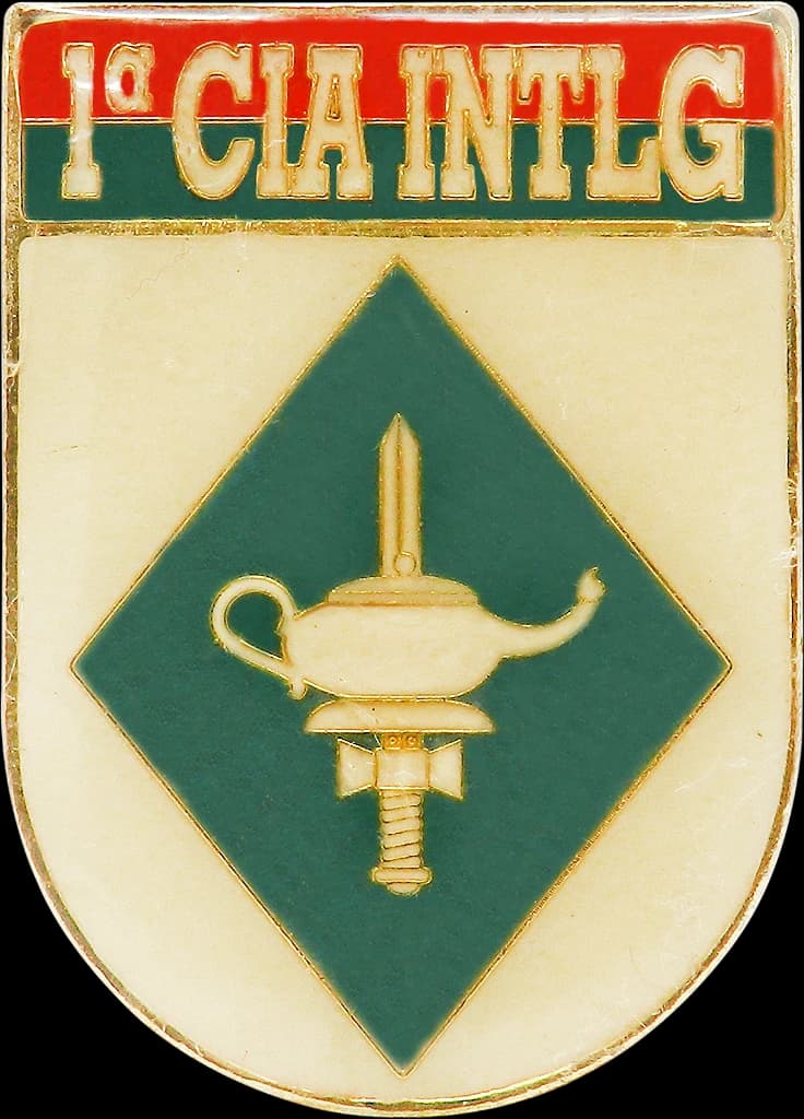 DISTINTIVO DE BOLSO - EB 1º CIA INTLG — imagem 1
