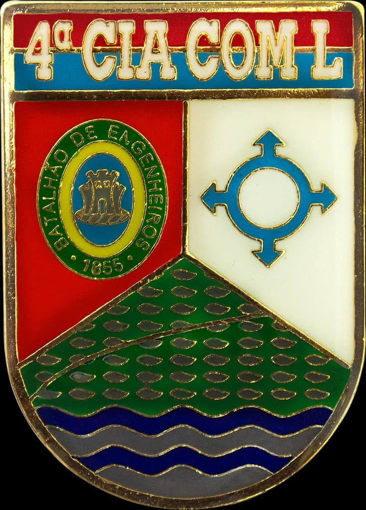DISTINTIVO DE BOLSO - EB 4º CIA COM L — imagem 1