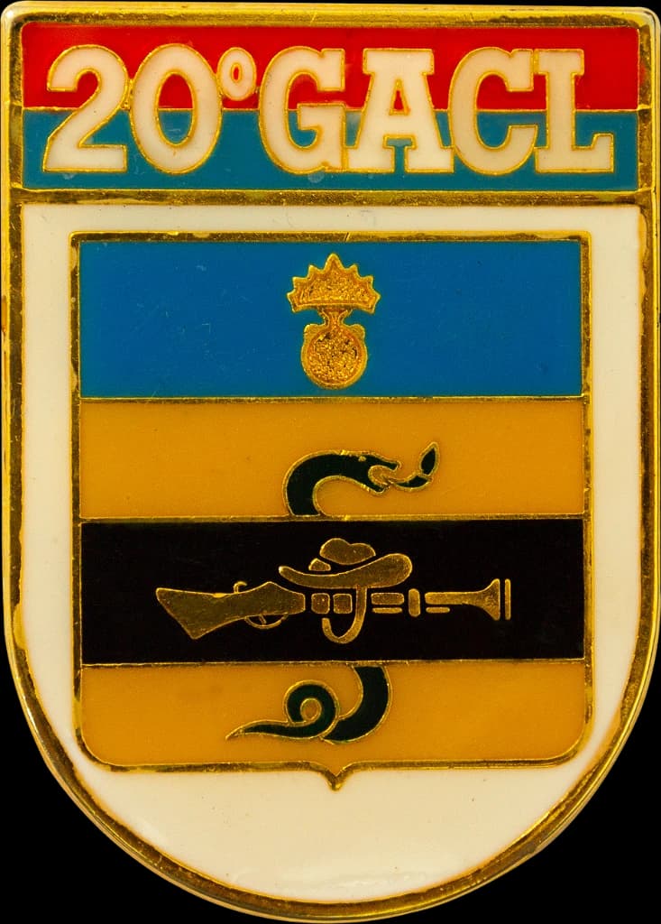 DISTINTIVO DE BOLSO - EB 20º GACL — imagem 1