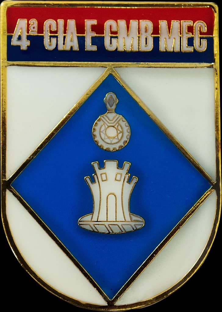DISTINTIVO DE BOLSO - EB 4º CIA E CMB MEC — imagem 1