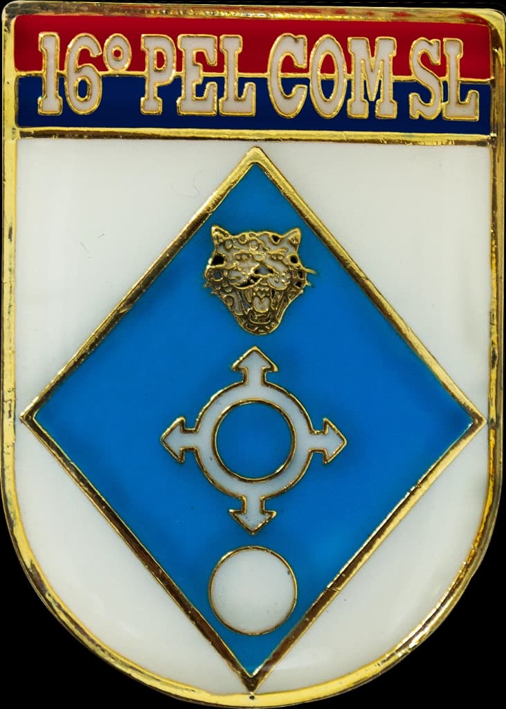 DISTINTIVO DE BOLSO - EB 16º PEL COM SL — imagem 1