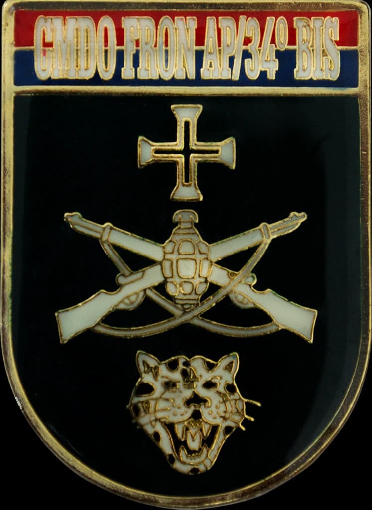 DISTINTIVO DE BOLSO - EB CMDO FRON AP/34º BIS — imagem 1