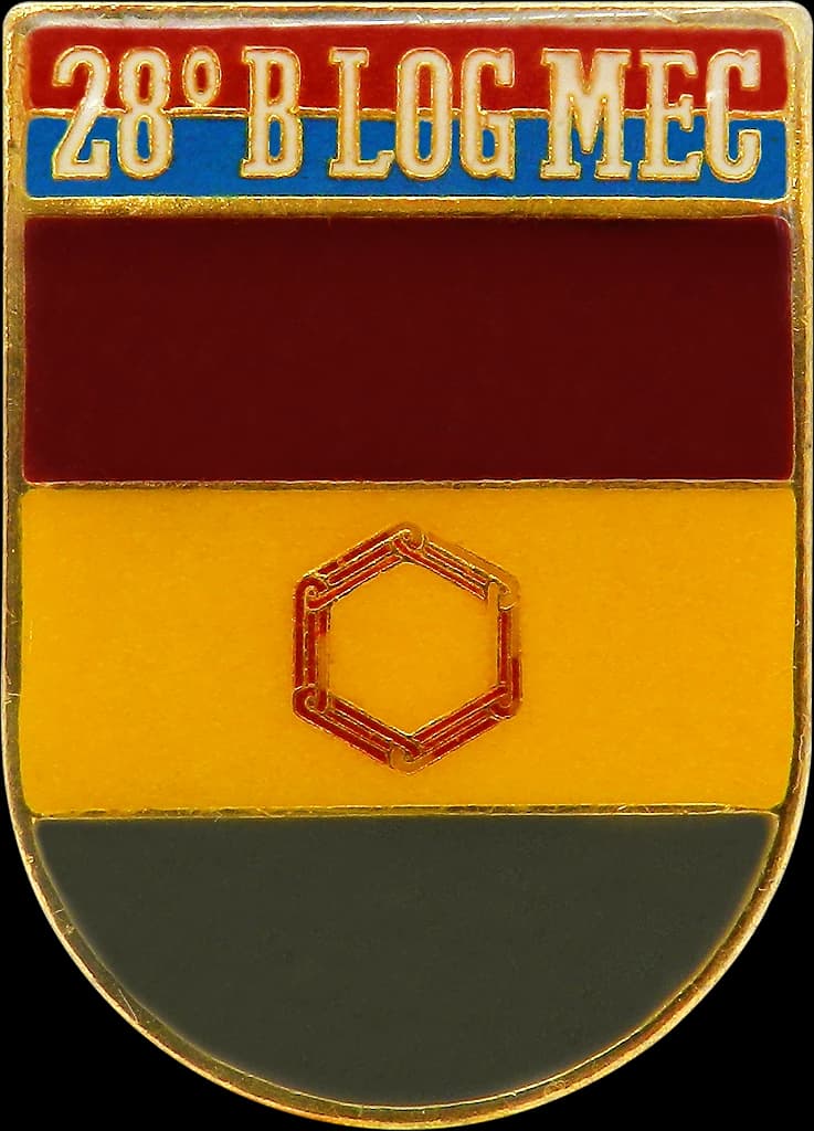 DISTINTIVO DE BOLSO - EB 28º B LOG MEC — imagem 1