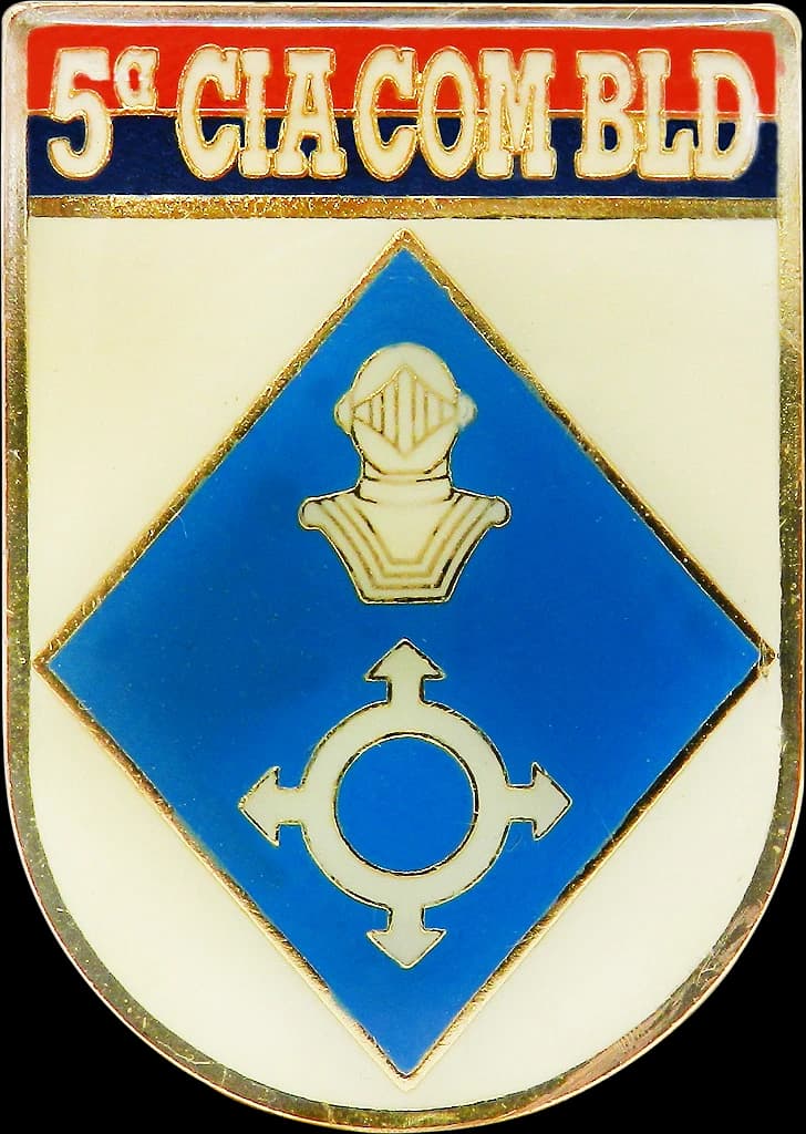 DISTINTIVO DE BOLSO - EB 5º CIA COM BLD — imagem 1