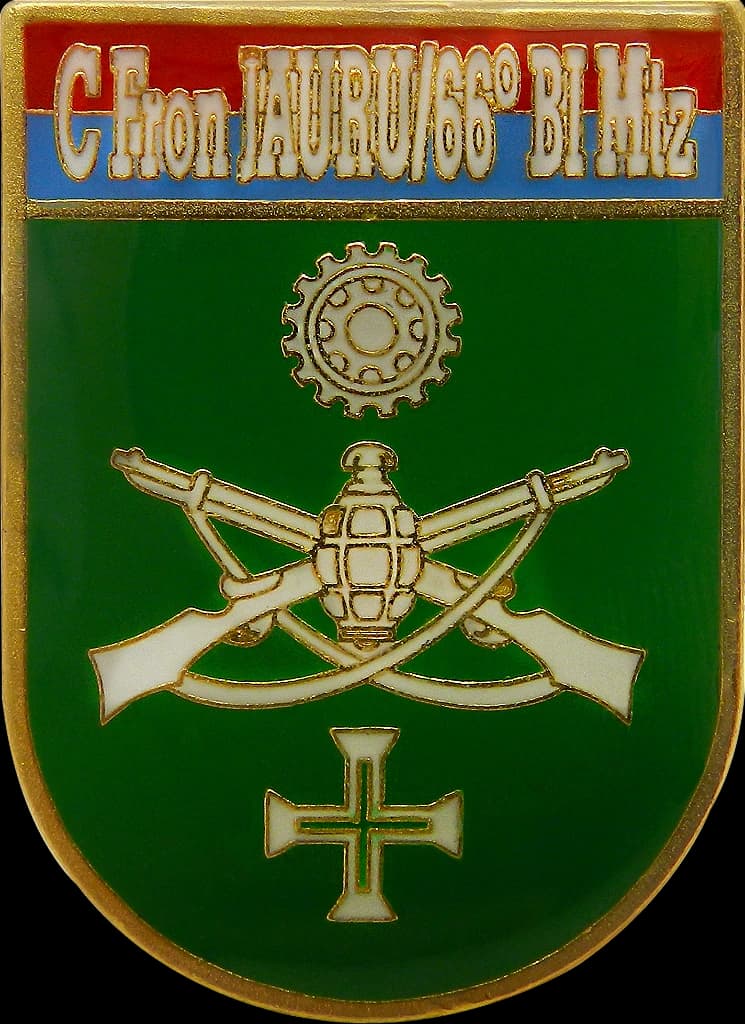 DISTINTIVO DE BOLSO - EB C Fron JAURU 66º BI Mtz — imagem 1