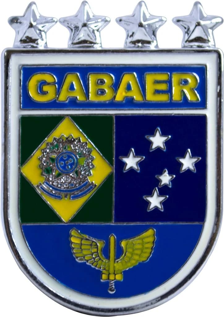 DISTINTIVO DE BOLSO - FAB GABAER 4 ESTRELAS — imagem 1