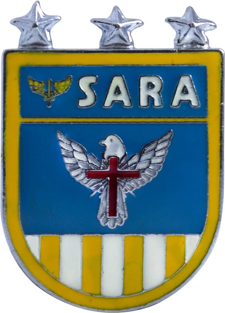 DISTINTIVO DE BOLSO - FAB SARA 3 ESTRELAS — imagem 1