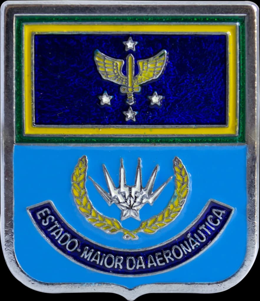 DISTINTIVO DE BOLSO - ESTADO MAIOR DA AERONÁUTICA — imagem 1
