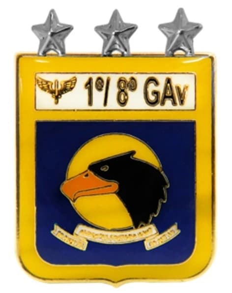 DISTINTIVO DE BOLSO - FAB 1º/8º Gav 3 ESTRELAS — imagem 1