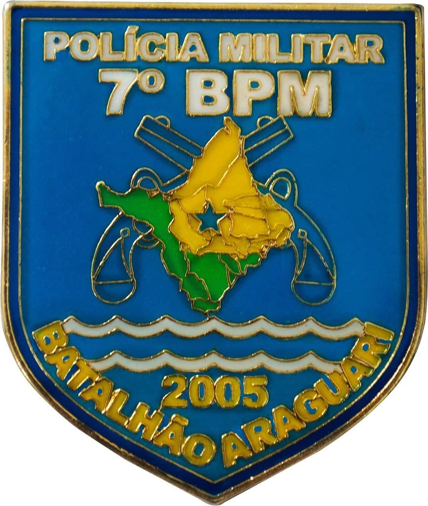DISTINTIVO DE BOLSO - 7º BPM ARAGUARI — imagem 1