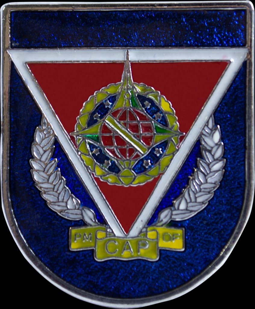 DISTINTIVO DE BOLSO - PM DF CAP — imagem 1