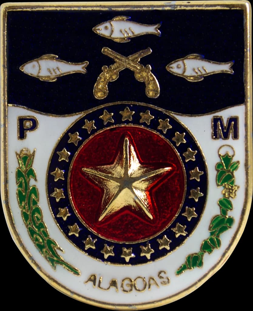 DISTINTIVO DE BOLSO - PM AL — imagem 1