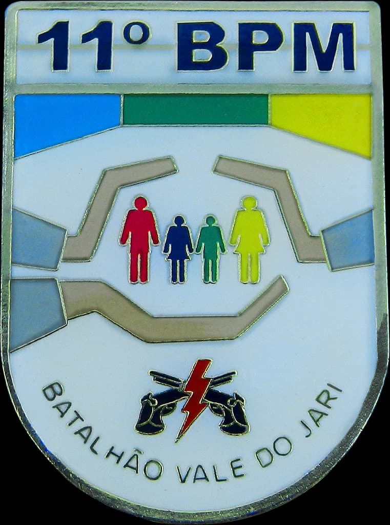 DISTINTIVO DE BOLSO - 11º BPM VALE DE JARI — imagem 1
