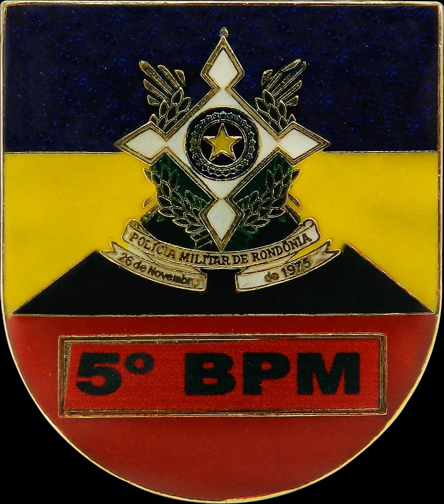 DISTINTIVO DE BOLSO - 5º BPM RONDONIA — imagem 1