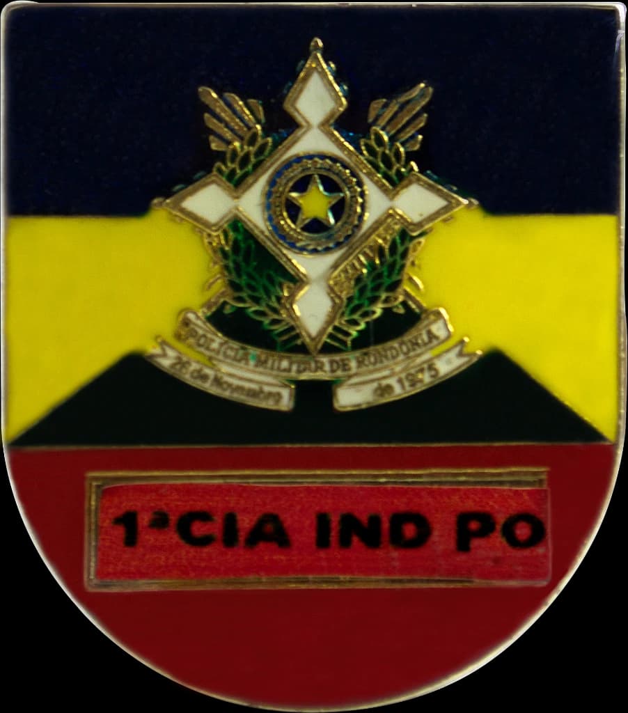DISTINTIVO DE BOLSO - 1º CIA IND PO — imagem 1
