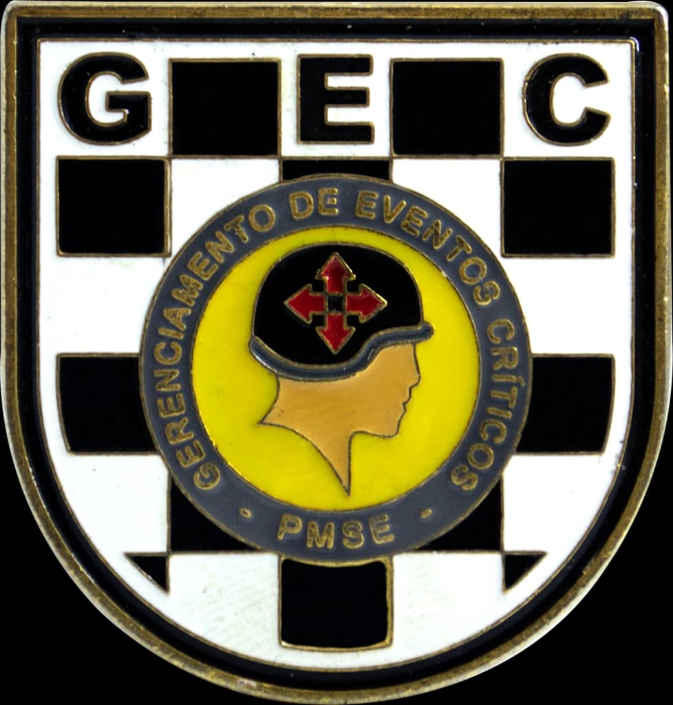 DISTINTIVO DE BOLSO - GEC POLÍCIA MILITAR SE — imagem 1