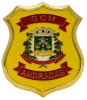 DISTINTIVO DE PEITO - GCM ANDRADAS — imagem 1