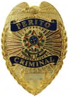DISTINTIVO DE PEITO - PERÍTO CRIMÍNAL — imagem 1