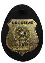 DISTINTIVO DE PEITO - DETETIVE FBI — imagem 1