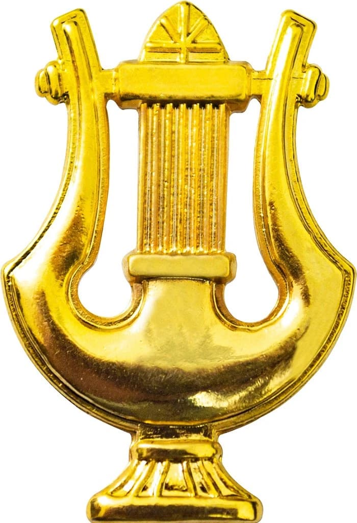DISTINTIVO DE GOLA - MÚSICO / LIRA — imagem 1