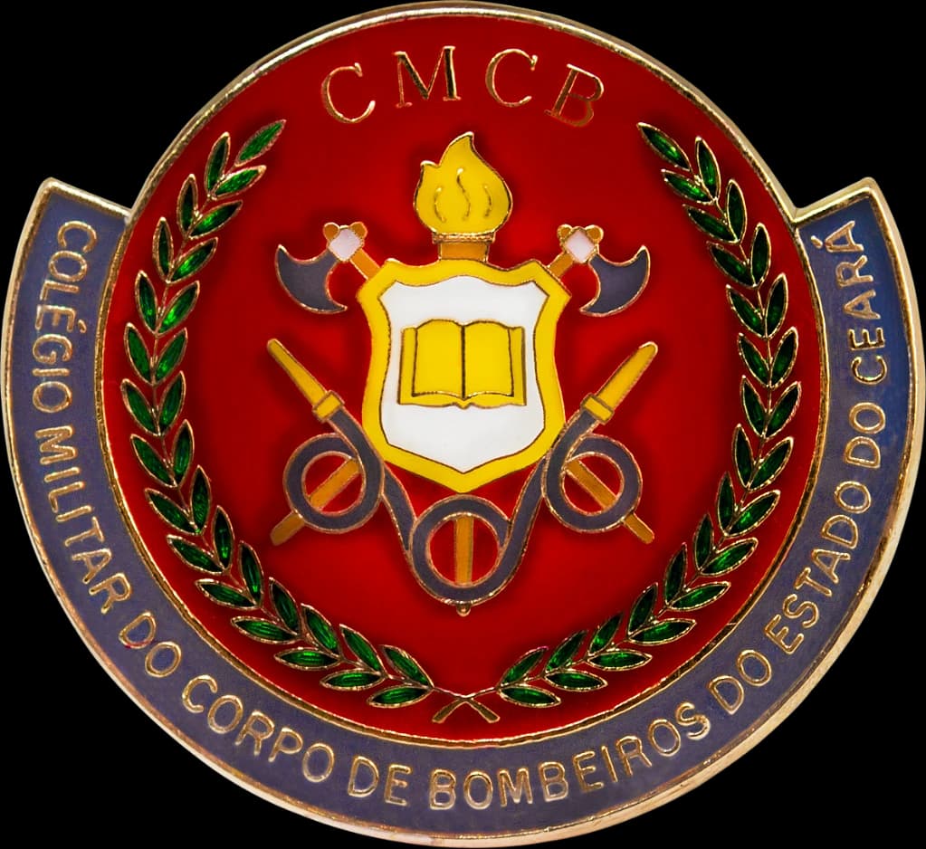 DISTINTIVO DE BOINA - COLÉGIO MILITAR BOMBEIROS CE — imagem 1