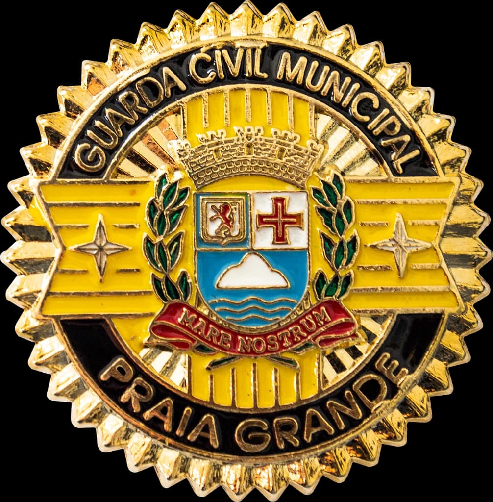DISTINTIVO DE BOINA - GCM PRAIA GRANDE — imagem 1