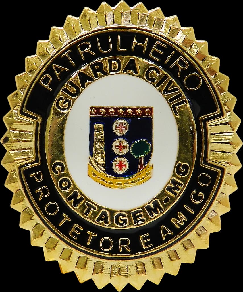 DISTINTIVO DE BOINA - GCM CONTAGEM — imagem 1