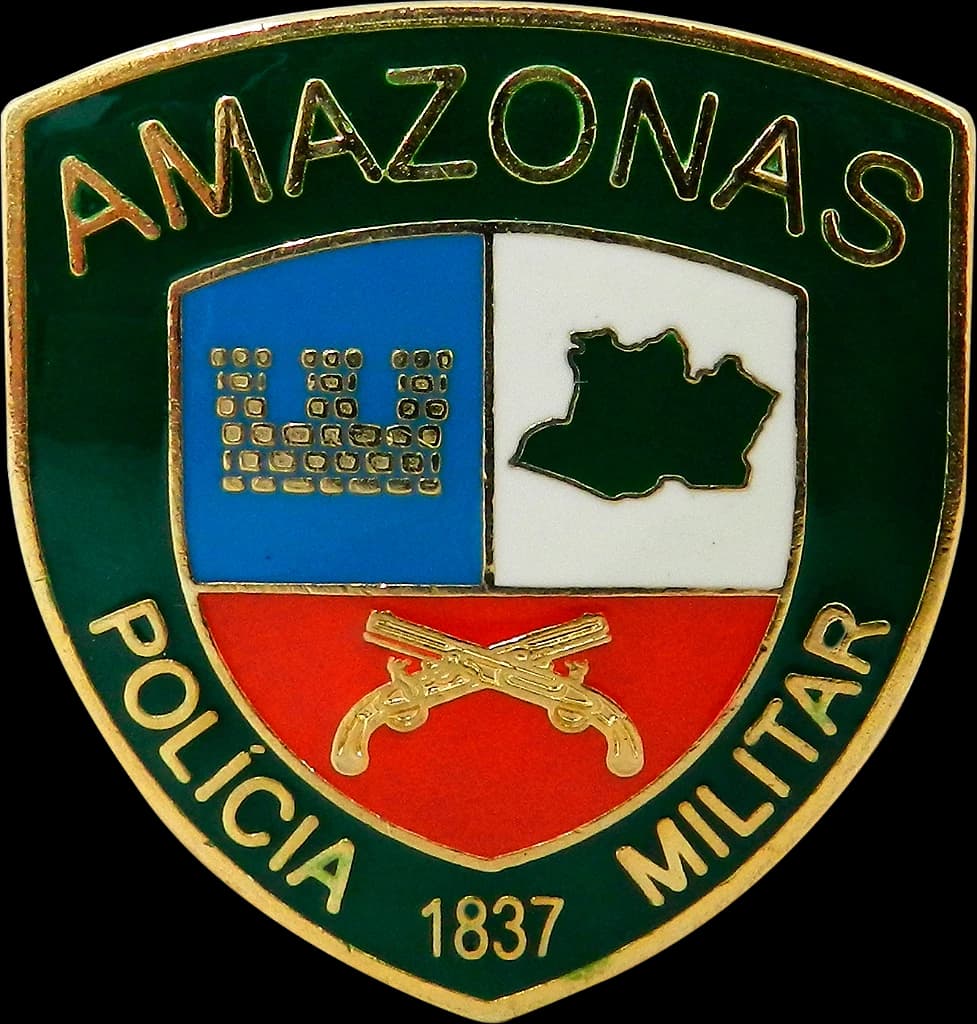 DISTINTIVO DE BOINA - POLÍCIA MILITAR AM — imagem 1