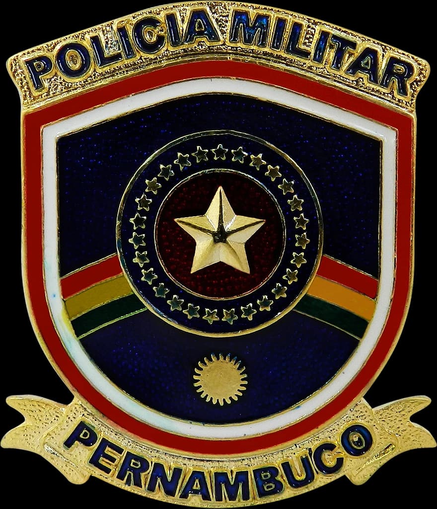 DISTINTIVO DE BOINA - POLÍCIA MILITAR PE — imagem 1