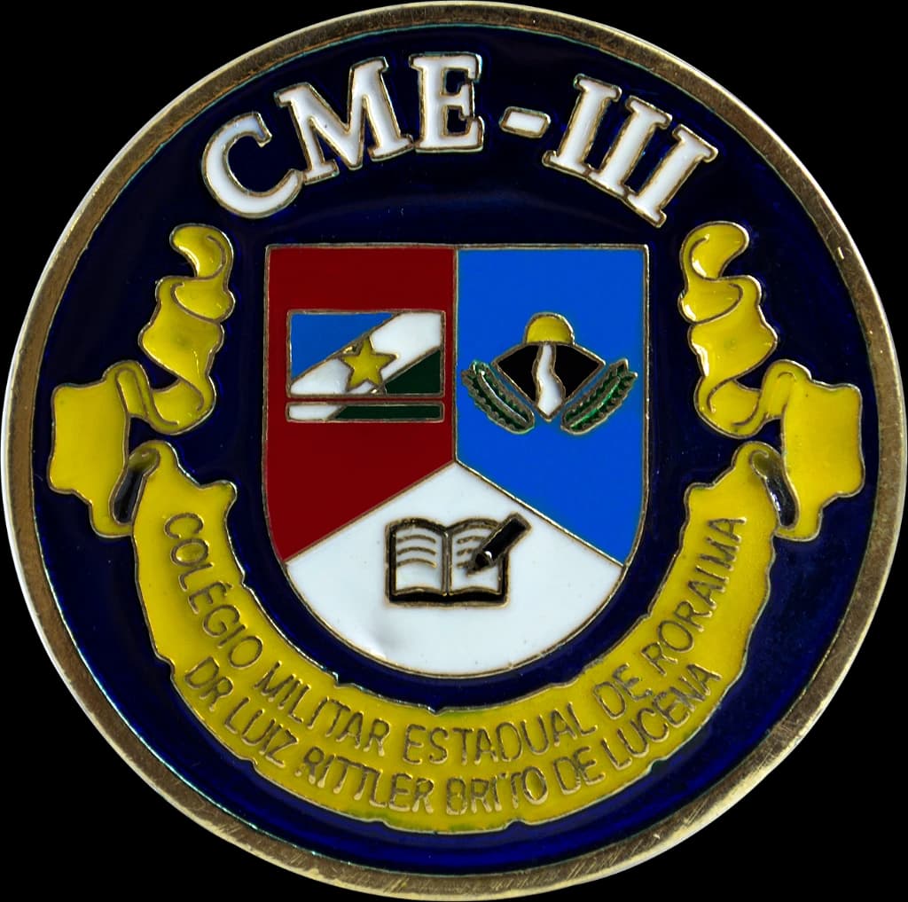 DISTINTIVO DE BOINA - COLÉGIO POLÍCIA MILITAR RR / CME III — imagem 1