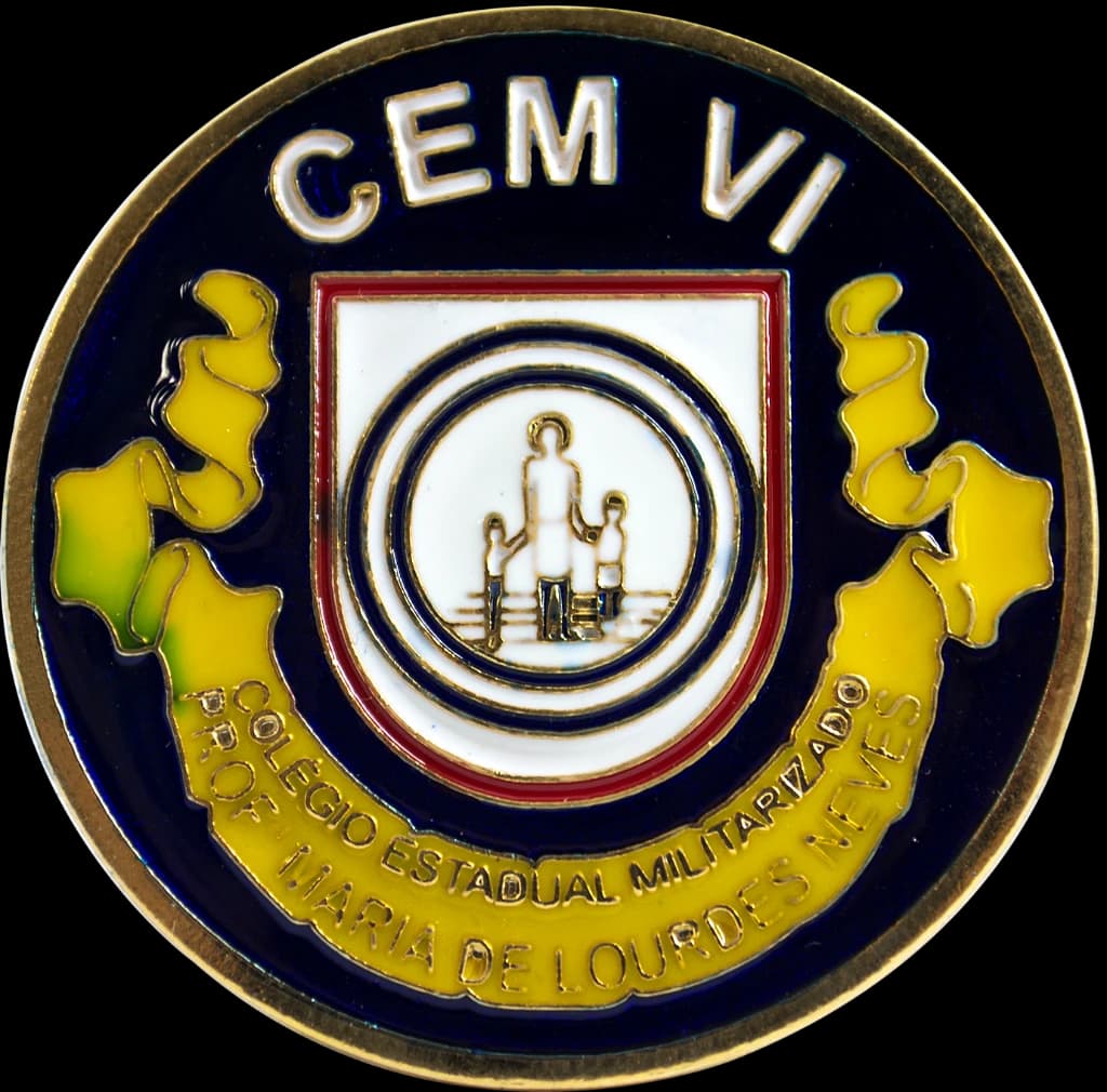 DISTINTIVO DE BOINA - COLÉGIO POLÍCIA MILITAR RR / CEM VI — imagem 1