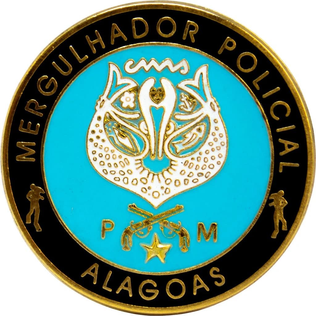 DISTINTIVO DE BOINA - MERGULHADOR POLICIAL PM AL — imagem 1