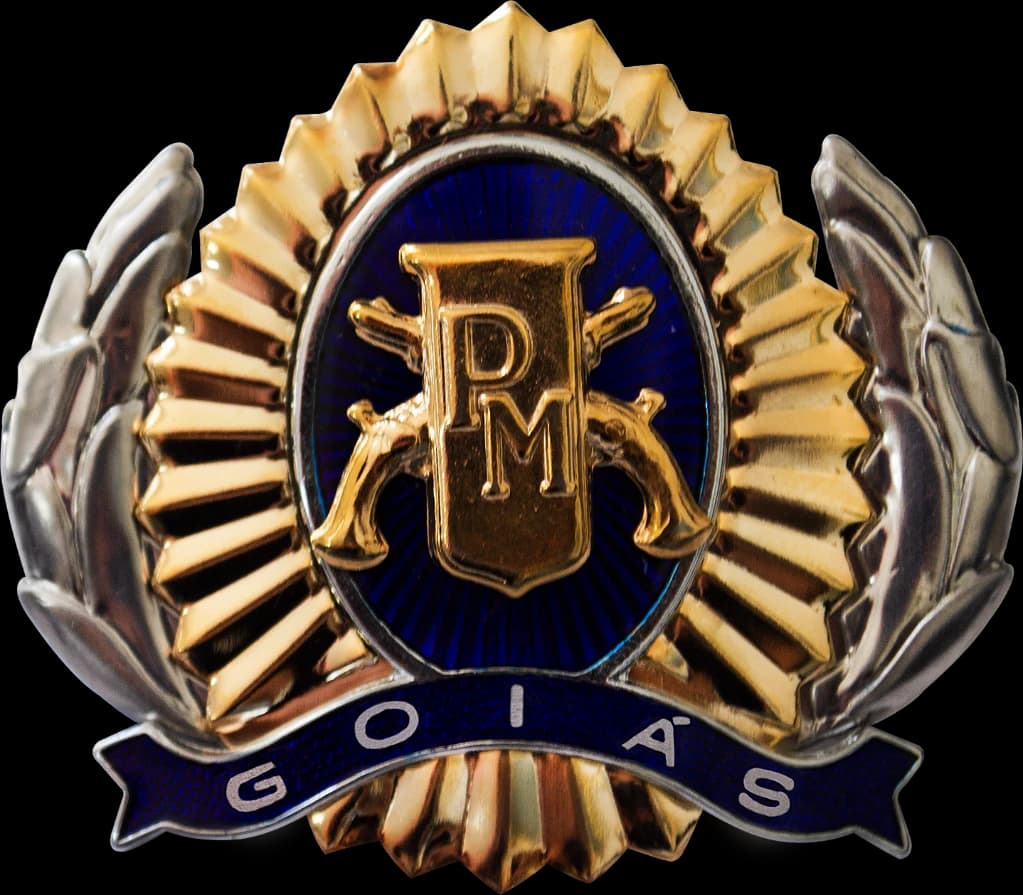 DISTINTIVO DE BOINA - SD / CB POLÍCIA MILITAR GO — imagem 1