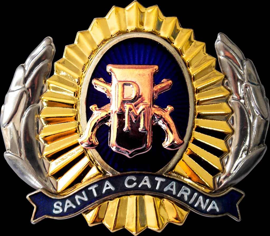 DISTINTIVO DE BOINA - SD / CB POLÍCIA MILITAR SC — imagem 1