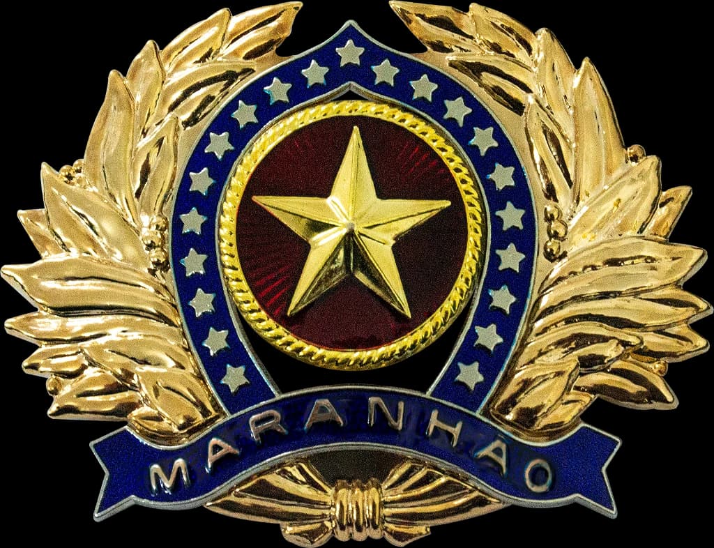 DISTINTIVO DE BOINA - OFICIAL POLÍCIA MILITAR MA — imagem 1