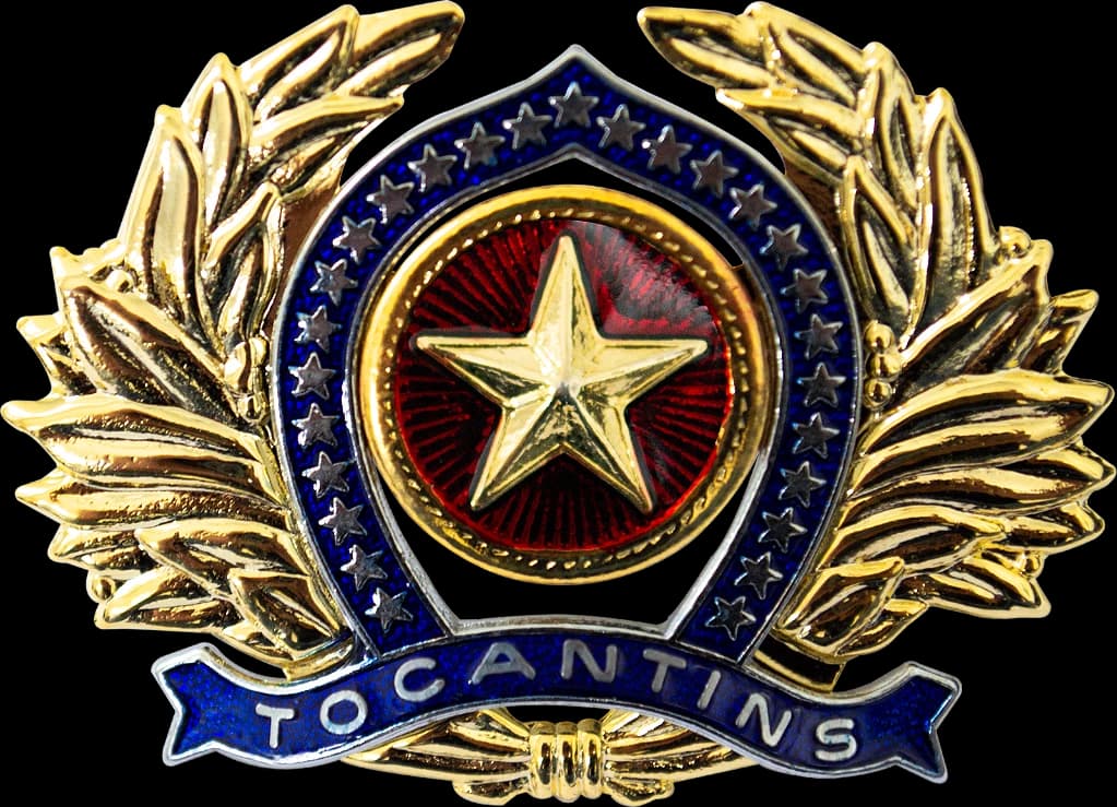 DISTINTIVO DE BOINA - OFICIAL POLÍCIA MILITAR TO — imagem 1