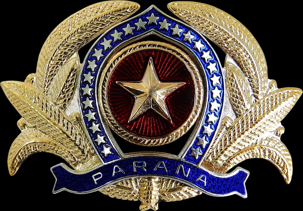 DISTINTIVO DE BOINA - OFICIAL POLÍCIA MILITAR PR — imagem 1