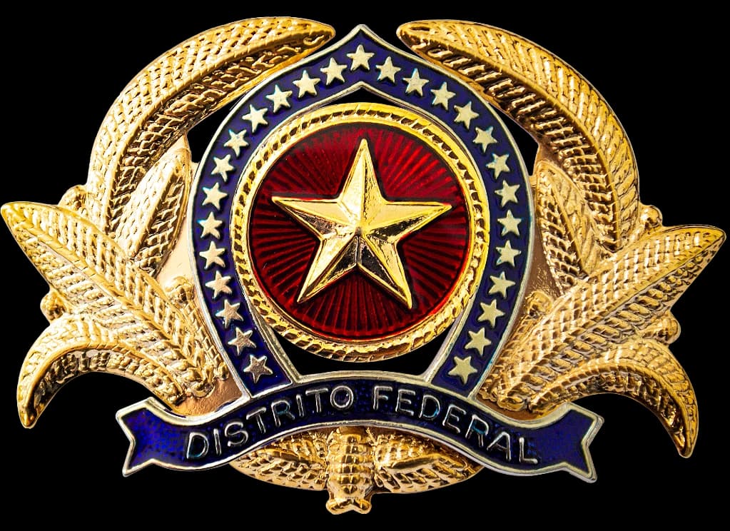 DISTINTIVO DE BOINA - OFICIAL POLÍCIA MILITAR DF — imagem 1