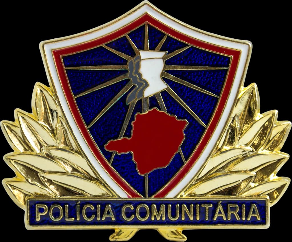 DISTINTIVO DE BOINA - POLÍCIA COMUNIT. / PROMOTOR MG — imagem 1