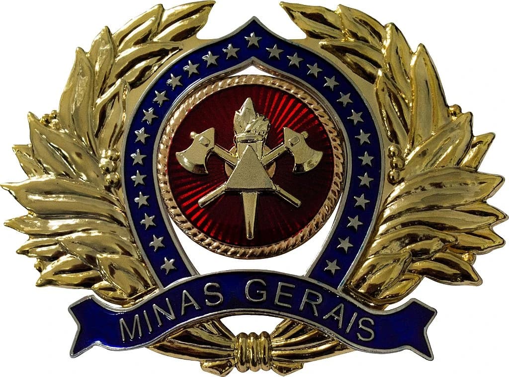 DISTINTIVO DE QUEPE - OFICIAL BOMBEIRO MG — imagem 1