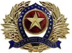 DISTINTIVO DE QUEPE - OFICIAL / PM RN — imagem 1