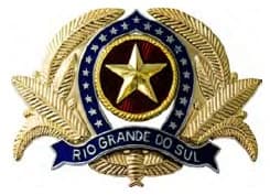 DISTINTIVO DE QUEPE - OFICIAL / PM RS — imagem 1