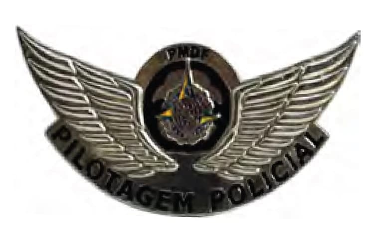DISTINTIVO DE QUEPE - PILOTAGEM POLÍCIAL PM DF — imagem 1