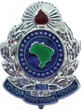 DISTINTIVO DE QUEPE - POLÍCIA ROV. FEDERAL — imagem 1