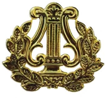 DISTINTIVO DE QUEPE - LIRA PARA BARRETINA — imagem 1