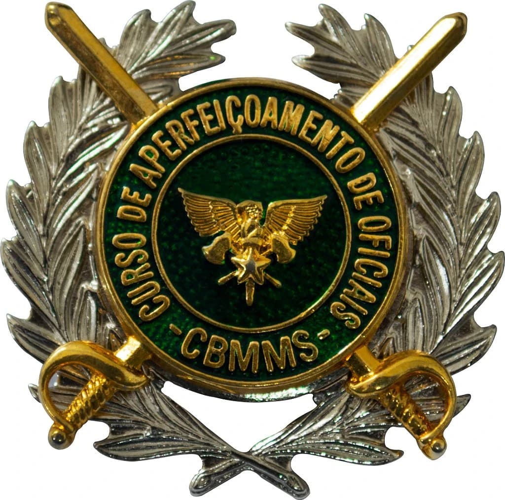 DISTINTIVO DE CURSO - APERFEIÇOAMENTO DE OFICIAIS / CBM MS — imagem 1